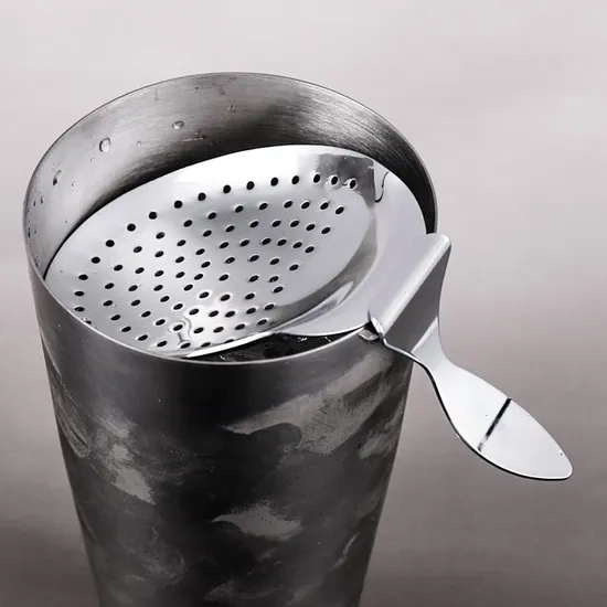 Stainless Steel Cocktail Spoon Julep Strainer for Cocktail Drinks Home Commercial Bar